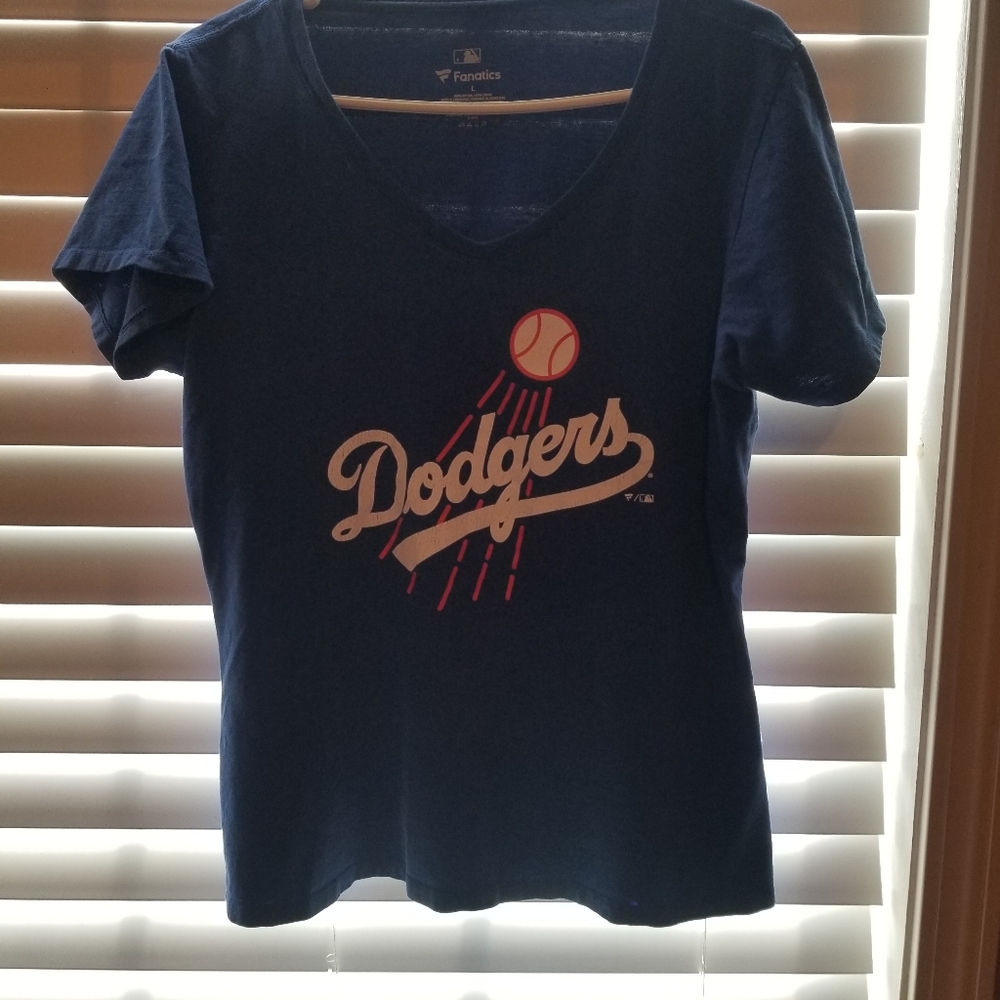 Womens Blue LA Dodgers tshirt Large Fanatics